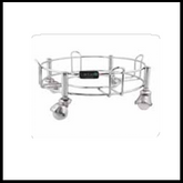 CYLINDER TROLLEY Wired silver *14'' 14'' 6''